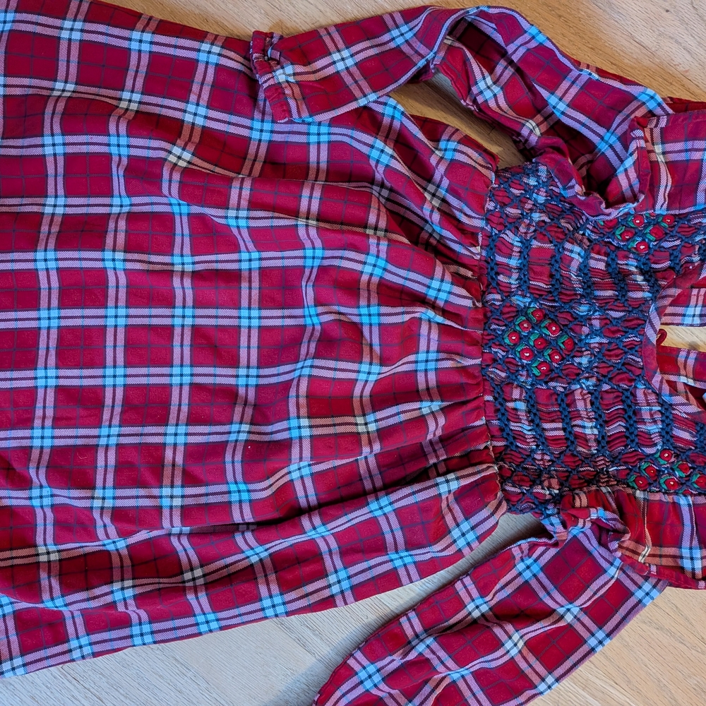 Masala Baby Red Plaid Kids Shirt